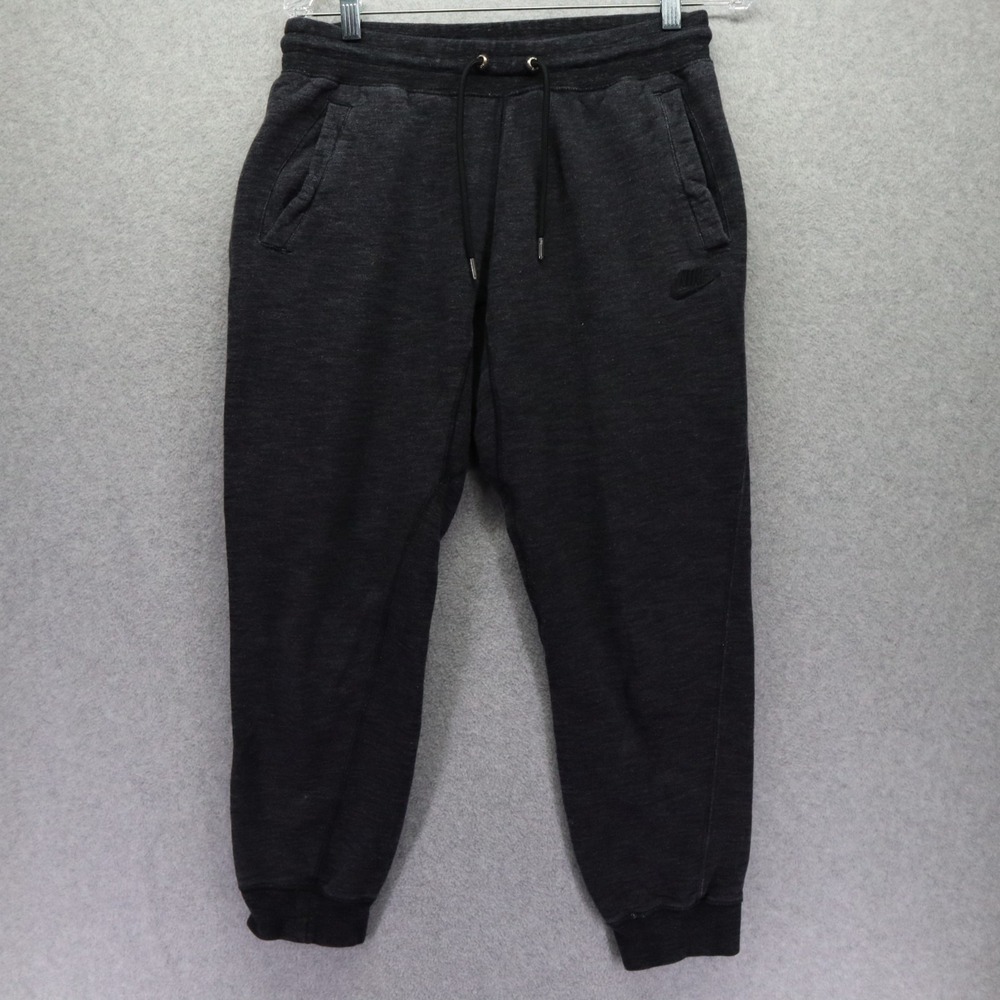 Nike Pants Mens Medium Activewear Jogger Sweat Drawstring Lounge Athletic Gray